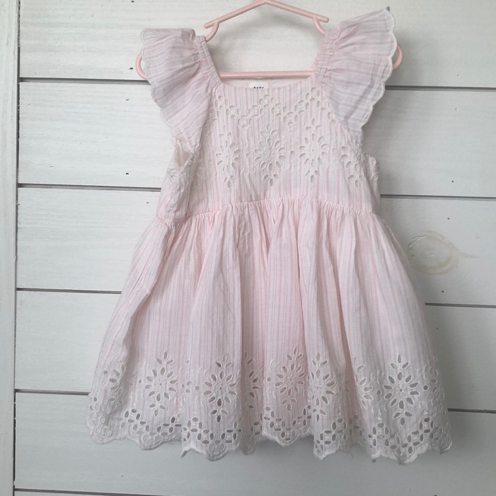 Gap eyelit striped dress